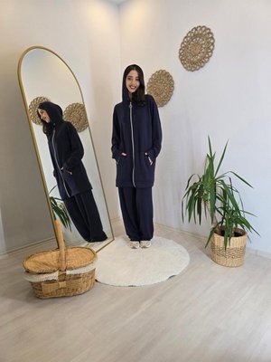 Elegance Modal Boy Fermuarlı Kapüşonlu Takım