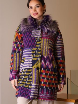 Mor Patchwork Desenli Mont