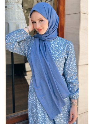 Bambu Kraş İndigo Şal Bambu Kraş İndigo Şal