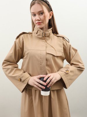 Apolet Detaylı Etek Takım Camel Apolet Detaylı Etek Takım Camel