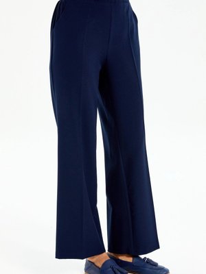 Beli Lastikli Culotte Pantolon Lacivert Beli Lastikli Culotte Pantolon Lacivert