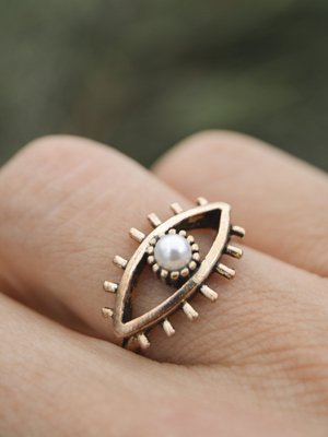 Ayarlanabilir Göz Yüzük Bronz Rengi