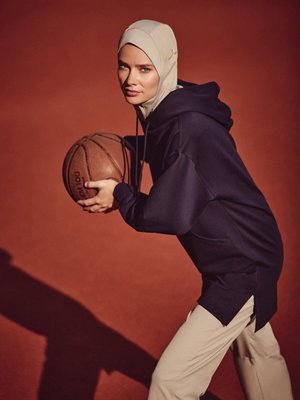 Yumuşak Dokulu Kapüşonlu Lacivert Basic Günlük Sweatshirt Act