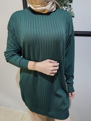 Ince Merserize Salaş Triko Tunik Beden Uyumlu