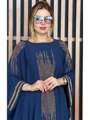 Helly Dijital Baskı Taş Tasarımlı Ve Abiye Elbise