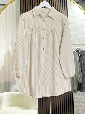 Çizgili Gömlek Kışlık