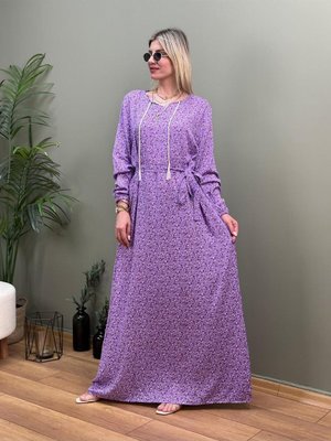 Alaçatı Büyük Beden Desenli Elbise Alaçatı Büyük Beden Desenli Elbise