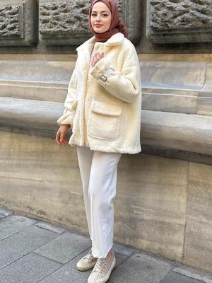 Taylor Fermuarlı Mont Ekru Taylor Fermuarlı Mont Ekru