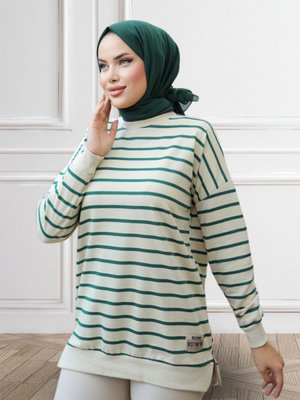 Lumieer Çizgili Tunik Lumieer Çizgili Tunik