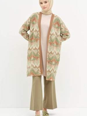 Beli Lastikli Culotte Pantolon Olive Beli Lastikli Culotte Pantolon Olive