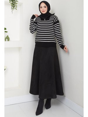 Siyah Süet Mevlana Etek Siyah Süet Mevlana Etek