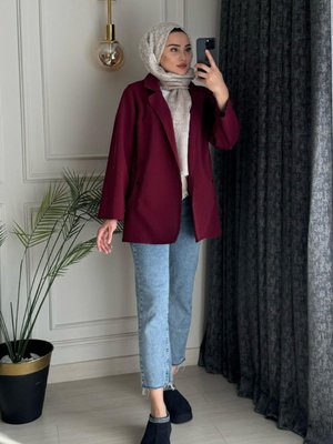 Cep Detay Blazer Ceket