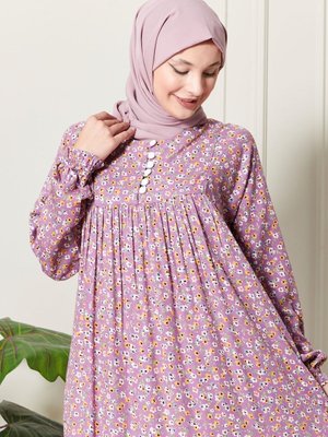 Büzgü Robadan Önü Düğmeli Viskon Kumaş Tessetür Giyim Anne Namaz Elbisesi Büzgü Robadan Önü Düğmeli Viskon Kumaş Tessetür Giyim Anne Namaz Elbisesi