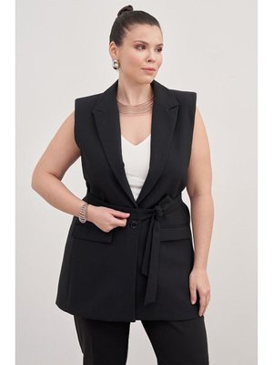 Blazer Yelek Bel Lastikli Pantolon
