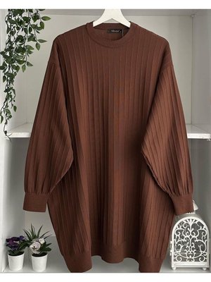 Çizgi Dokulu Merserize Tunik