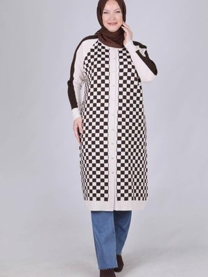 Büyük Beden Triko Kap Krem Büyük Beden Triko Kap Krem