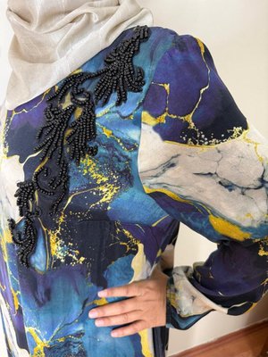 Buyuk Kupra Ipek Elbise Beden Aralığı Mevcut