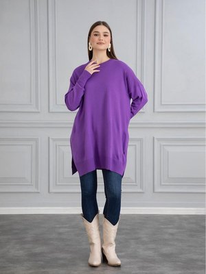 İnce Merserize Oversize Salaş Triko Tunik