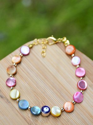 Çok Renkli Sedef Bileklik