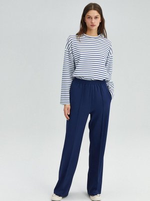 Nervürlü Krep Pantolon Nervürlü Krep Pantolon