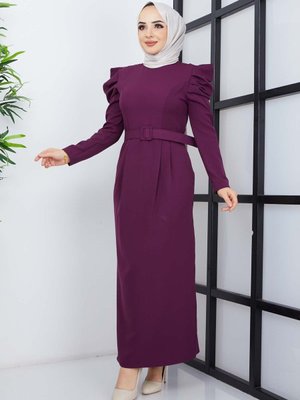 Mor Derya Atlas Elbise Mor Derya Atlas Elbise