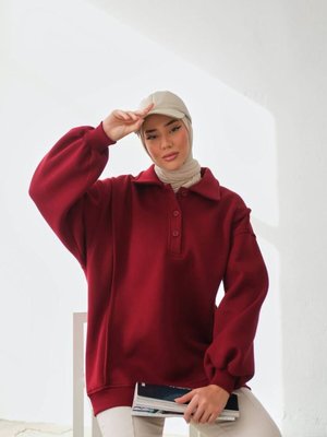 Büyükbeden Sweatshirt Pamuklu