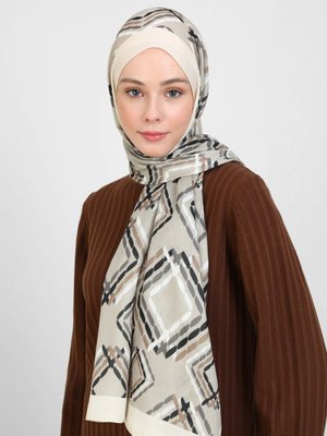 Vizon Shantuq Soft Şal Küp Desen