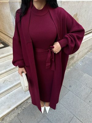 Çift Cepli Hırka Takımı