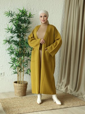 Tesettür Triko Cepli Hırka