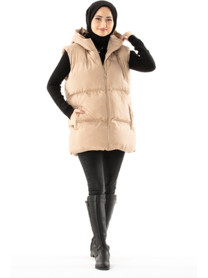 Bej Şişme Yelek Bej Şişme Yelek