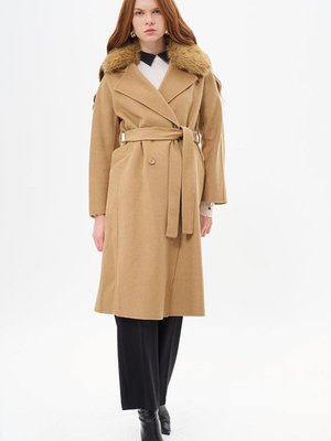 Camel Kruvaze Düğmeli Kaban Camel Kruvaze Düğmeli Kaban