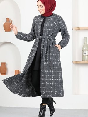 Gizli Düğmeli Kışlık Kap Antrasit Gizli Düğmeli Kışlık Kap Antrasit