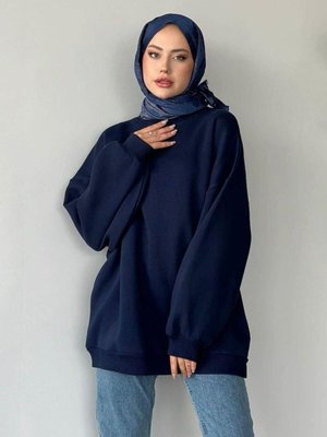 Oversize Bisiklet Yaka Sweatshirt Oversize Bisiklet Yaka Sweatshirt