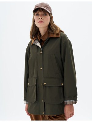 Kadife Garnili Kap Koyu Haki