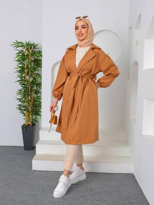 Taba Balon Kol Trençkot Taba Balon Kol Trençkot