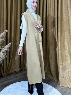 Çelik Örme Triko Kruvaze Yelek