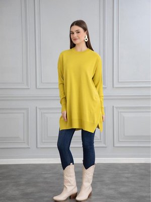 İnce Merserize Oversize Salaş Triko Tunik