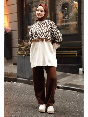 Kate Kahverengi Triko Takım