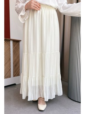 Nefel Limon Yeşili Etek