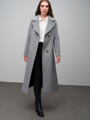 Çıt Kapamalı Belden Bağlamalı Exclusive Kaban A.gri