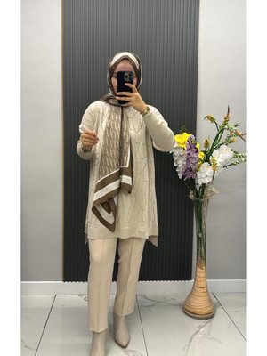 Merserize Desenli Tunik