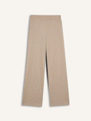 Regular Beli Lastikli Basic Düz Fit Fitilli Kaşkorse Geniş Paça Pantolon D7437ax24wn