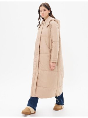 Kapüşonlu Şişme Mont Toz Duman