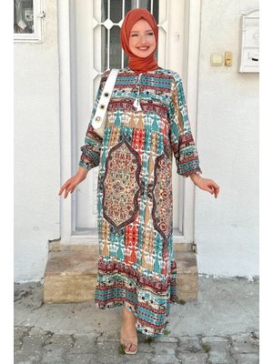 Bridal Turkuaz Elbise