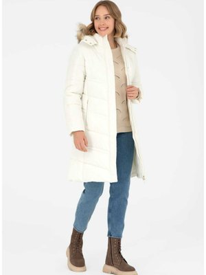U.s Polo Assn Uzun, Kürklü Kapüşonlu Regular Kalıp Sentetik Mont (özse Giyim)