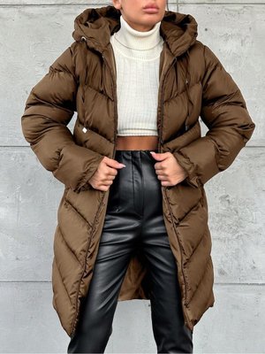 Yanı Fermuarlı Şişme Mont