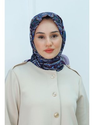 Mürdüm Etnik Desen Soft Eşarp