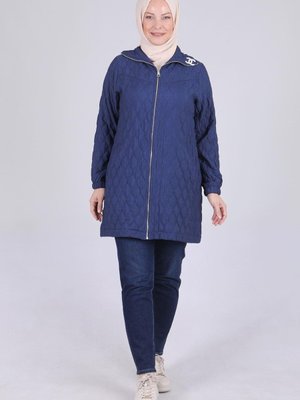 Büyük Beden Spor Kap İndigo Büyük Beden Spor Kap İndigo