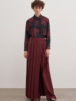 Bol Paça Düz Renk Pantolon Etek