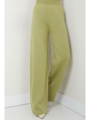 Fıstık Yeşili Triko Pantolon Fıstık Yeşili Triko Pantolon